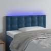 vidaXL LED Kopfteil Dunkelblau 100x5x78/88 cm Samt