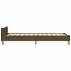 vidaXL Bettgestell ohne Matratze Dunkelbraun 100x200 cm Stoff