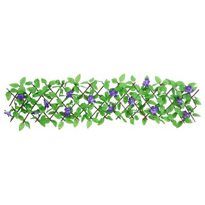vidaXL Rankgitter mit Künstlichem Efeu Erweiterbar Grün 180x20 cm