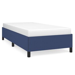 vidaXL Bettgestell ohne Matratze Blau 90x200 cm Stoff
