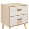 vidaXL Nachttisch mit 2 Schubladen 40x30x49,5 cm Massivholz Kiefer