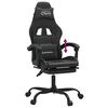 vidaXL Gaming-Stuhl mit Fu&szlig;st&uuml;tze Schwarz Kunstleder