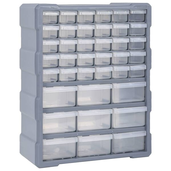 vidaXL Multi-Schubladen-Organizer mit 39 Schubladen 38x16x47 cm