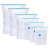 vidaXL Aufbewahrungstaschen 50 stk. Transparent und Blau 100 x 80 cm