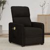 vidaXL Massagesessel mit Aufstehhilfe Schwarz Mikrofasergewebe