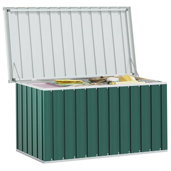 vidaXL Garten-Aufbewahrungsbox Gr&uuml;n 129 x 67 x 65 cm