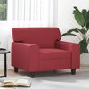 vidaXL Sessel Weinrot 60 cm Kunstleder