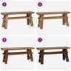 vidaXL Bank Natur 100 x 29 x 43,5 cm Massivholz Teak