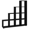 vidaXL Treppenregal Schwarz 142 cm Holzwerkstoff
