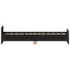 vidaXL Bettgestell Schwarz 75x190 cm Holzwerkstoff