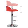 vidaXL Barhocker Rot Kunstleder
