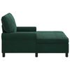vidaXL Lounge-Liege mit Kissen Dunkelgr&uuml;n 91 x 157 x 91 cm Samt