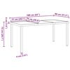 vidaXL Garten Essgruppe 5 pcs Schwarz Poly-Rattan