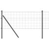 vidaXL Euro Zaun Bodenbefestigung 50 x 0,4 m PVC-beschichteter Stahl