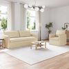 vidaXL Sofa 2 pcs Creme