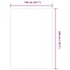 vidaXL Teppich Jute mit Latexr&uuml;cken 140x200 cm Natur