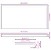 vidaXL Fensterbank Braunes Holz 60 x 45 x 4,5 cm PVC