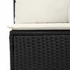 vidaXL Garten Essgruppe mit Kissen mit Kissen 9 pcs Schwarz und Beige