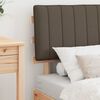 vidaXL Bettgestell mit gepolstertem Kopfteil Taupe 75 x 190 cm