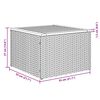 vidaXL 11-tlg. Garten-Sofagarnitur mit Kissen Schwarz Poly Rattan