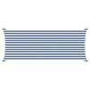 vidaXL Sonnensegel Blau und Wei&szlig; 5 x 2 m 100 % Polyester Oxford