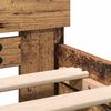 vidaXL Bettrahmen mit Kopfteil Altholz 193 x 125 x 70 cm Holzwerkstoff