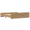 vidaXL Bettrahmen Artisan-Eiche 203 x 203 x 50 cm Holzwerkstoff