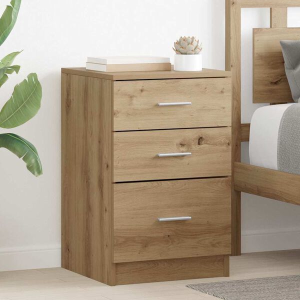 vidaXL Nachttisch Artisan-Eiche 40 x 40 x 63 cm Holzwerkstoff