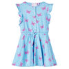 Kinderkleid mit Kn&ouml;pfen &Auml;rmellos Blau 104
