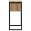 vidaXL Beistelltisch mit Speicher Kunsthandwerk Eiche 100 x 36 x 75 cm