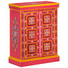 vidaXL Sideboard Massivholz Mango Rosa Handbemalt