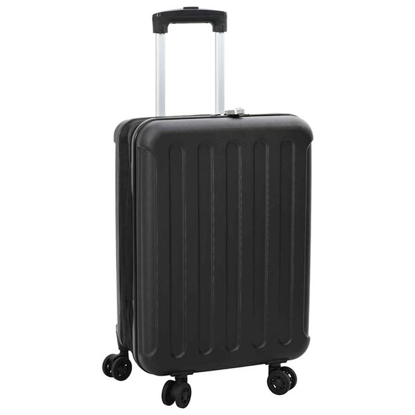 vidaXL Koffer mit Schloss Schwarz 43 x 27 x 66 cm ABS Kunststoff