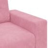vidaXL Zweisitzer-Sofa Rosa 140 cm Samt