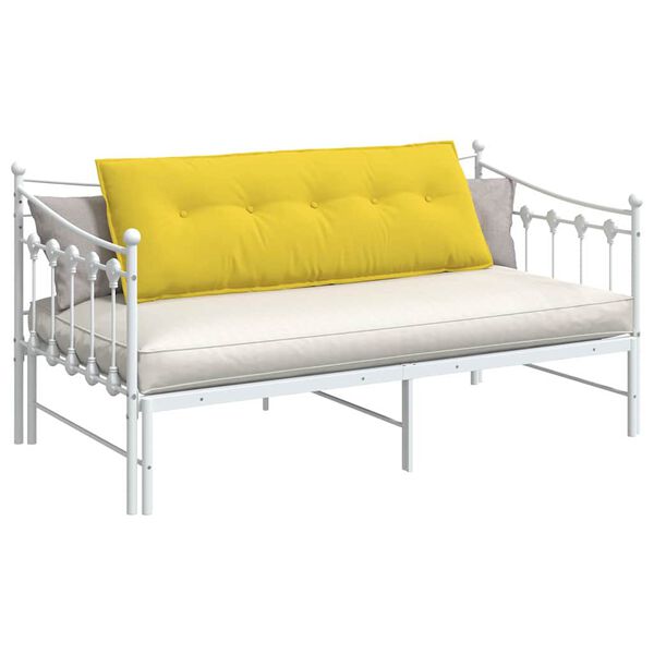 vidaXL R&uuml;ckenkissen Helles Gelb 140 x 19 x 50 cm Stoff