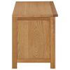 vidaXL Schuhregal 90x37x45 cm Eiche Massivholz