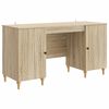 vidaXL Schreibtisch Sonoma 142,5 x 50 x 75 cm Holzwerkstoff