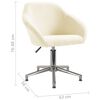 vidaXL Esszimmerst&uuml;hle 2 Stk. Drehbar Creme Stoff