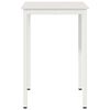 vidaXL Bartisch Wei&szlig; 110 x 55 x 105 cm Massives Kiefernholz