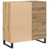 vidaXL Schallplattenschrank mit Regal Artisan-Eiche 85 x 38 x 89 cm