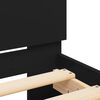 vidaXL Bettgestell mit Kopfteil Schwarz 120x190 cm