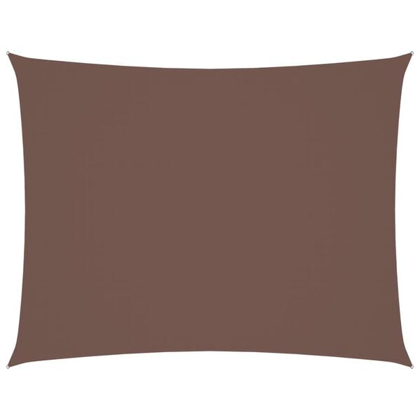 vidaXL Sonnensegel Oxford-Gewebe Rechteckig 2,5x4 m Braun