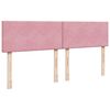 vidaXL Ottoman-Bett mit Matratze Rosa 180x200 cm Samt