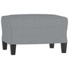 vidaXL Fu&szlig;hocker Hellgrau 60x50x41 cm Stoff
