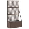 vidaXL Garten-Spalier-Pflanzer Braun 70 x 30 x 135 cm Metall