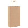 vidaXL Papiertragetaschen 250 Stk. mit Henkeln Braun 21x11x36 cm
