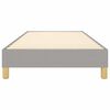 vidaXL Boxspringbettgestell Hellgrau 100x200 cm Stoff