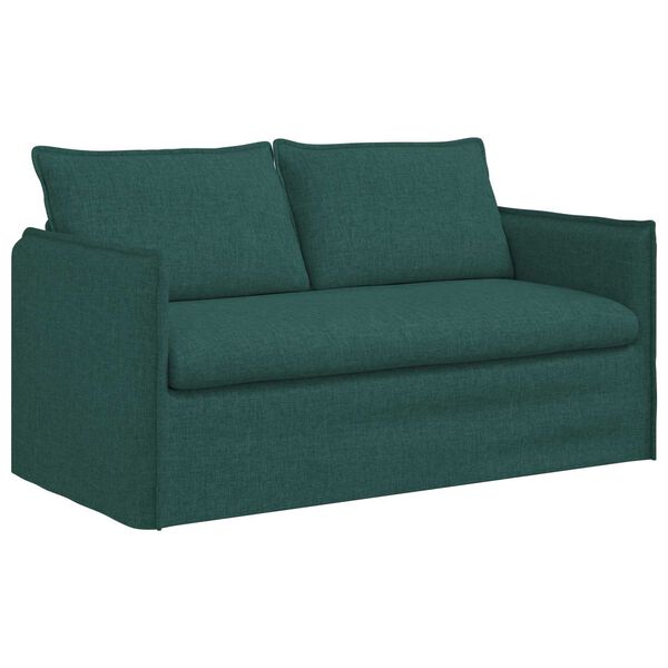 vidaXL Sofa 140cm Dunkelgr&uuml;n Metall