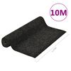 vidaXL Kunstrasen mit Noppen 10x1,33 m Anthrazit