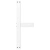 vidaXL Couchtischbeine T-Form 2 Stk. Wei&szlig; 70x25x(42-43) cm Stahl