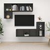 vidaXL 4-tlg. TV-Schrank-Set Grau Holzwerkstoff